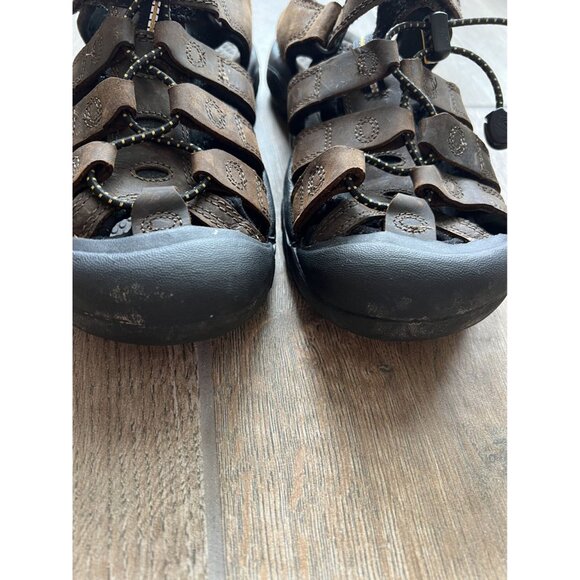 Keen Boys Brown Newport H2 Waterproof Sandals Sz 3 - Picture 7 of 9